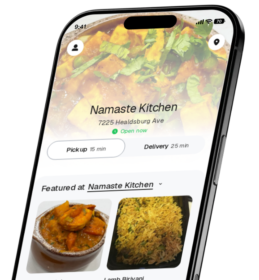 Namaste Kitchen app preview